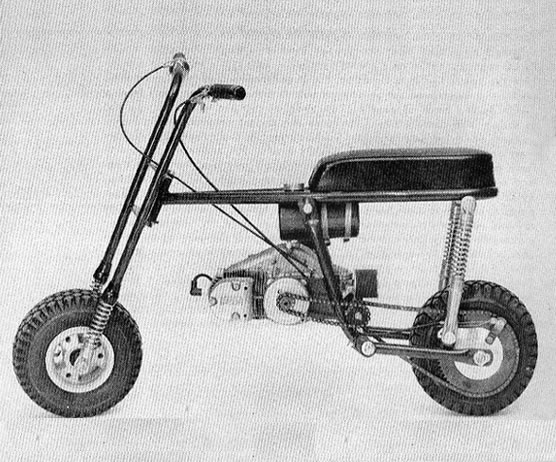vintage taco mini bike