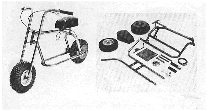 Mini Bike Kit with 5 Wheels 